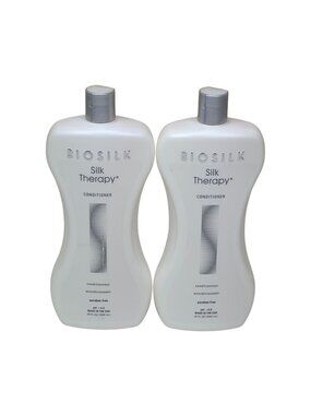 Biosilk Silk Therapy Conditioner 2 pack 34 Oz Each Paraben-Free All Hair Type